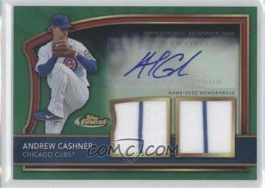 2011 Topps Finest - [Base] - Green Refractor Rookie Autographed Dual Relics #87 - Andrew Cashner /149