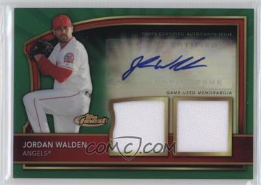 2011 Topps Finest - [Base] - Green Refractor Rookie Autographed Dual Relics #88 - Jordan Walden /149