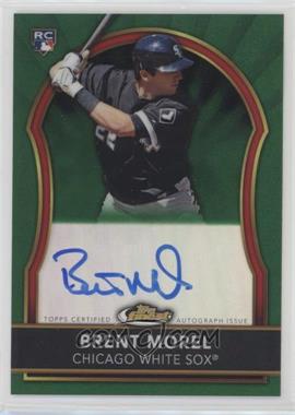 2011 Topps Finest - [Base] - Green Refractor Rookie Autographs #78 - Brent Morel /199