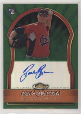 2011 Topps Finest - [Base] - Green Refractor Rookie Autographs #83.2 - Zach Britton /199 [EX to NM]