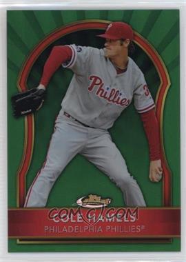 2011 Topps Finest - [Base] - Green Refractor #24 - Cole Hamels /199 [EX to NM]