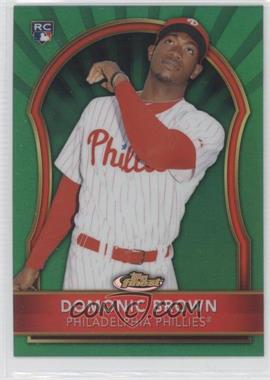 2011 Topps Finest - [Base] - Green Refractor #67 - Domonic Brown /199