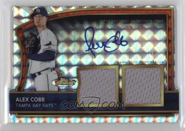 2011 Topps Finest - [Base] - Mosaic Refractor Rookie Autographed Dual Relics Die-Cut Edition #100.2 - Alex Cobb /10