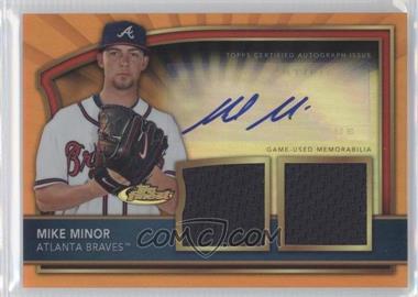 2011 Topps Finest - [Base] - Orange Refractor Rookie Autographed Dual Relics #68 - Mike Minor /99