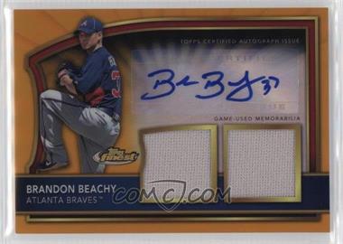 2011 Topps Finest - [Base] - Orange Refractor Rookie Autographed Dual Relics #77 - Brandon Beachy /99