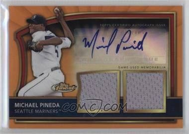 2011 Topps Finest - [Base] - Orange Refractor Rookie Autographed Dual Relics #86 - Michael Pineda /99