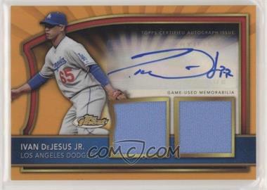 2011 Topps Finest - [Base] - Orange Refractor Rookie Autographed Dual Relics #98.2 - Ivan DeJesus Jr. /99