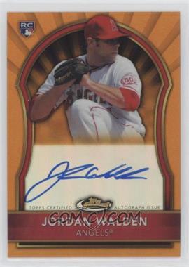 2011 Topps Finest - [Base] - Orange Refractor Rookie Autographs #88 - Jordan Walden /99