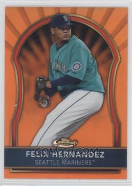 2011 Topps Finest - [Base] - Orange Refractor #8 - Felix Hernandez /99