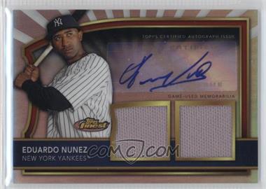 2011 Topps Finest - [Base] - Refractor Rookie Autographed Dual Relics #62.2 - Eduardo Nunez /499