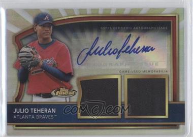 2011 Topps Finest - [Base] - Refractor Rookie Autographed Dual Relics #64 - Julio Teheran /499