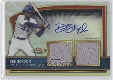 2011 Topps Finest - [Base] - Refractor Rookie Autographed Dual Relics #82 - Dee Gordon /499