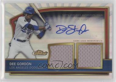 2011 Topps Finest - [Base] - Refractor Rookie Autographed Dual Relics #82 - Dee Gordon /499