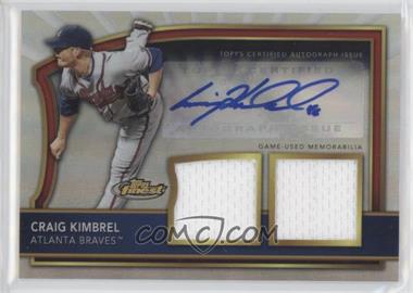 2011 Topps Finest - [Base] - Refractor Rookie Autographed Dual Relics #85 - Craig Kimbrel /499