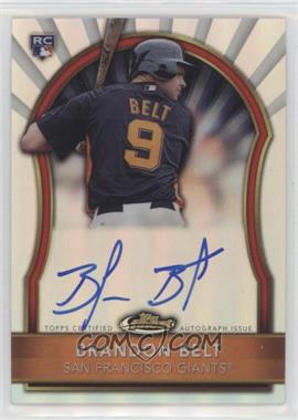 2011 Topps Finest - [Base] - Refractor Rookie Autographs #66.2 - Brandon Belt /499