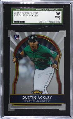 2011 Topps Finest - [Base] #76 - Dustin Ackley [SGC 9 MINT]