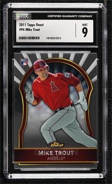 2011 Topps Finest - [Base] #94 - Mike Trout [CGC 9 Mint]