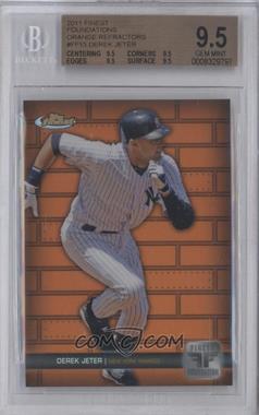 2011 Topps Finest - Finest Foundations - Orange Refractor #FF015 - Derek Jeter [BGS 9.5 GEM MINT]