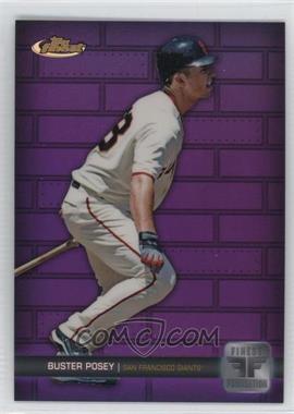 2011 Topps Finest - Finest Foundations - Purple Refractor #FF07 - Buster Posey