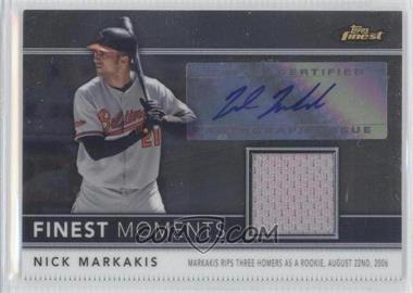 2011 Topps Finest - Finest Moments - Autograph Relics #FMA6 - Nick Markakis /274