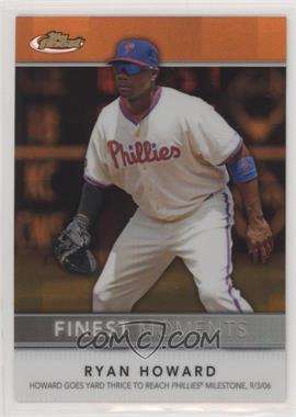 2011 Topps Finest - Finest Moments - Orange Refractor #FM8 - Ryan Howard