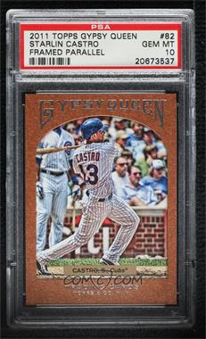 2011 Topps Gypsy Queen - [Base] - Framed Paper #82 - Starlin Castro /999 [PSA 10 GEM MT]