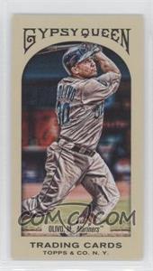 2011 Topps Gypsy Queen - [Base] - Mini Red Gypsy Queen Back #340 - Miguel Olivo