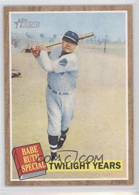 2011 Topps Heritage - [Base] #141.1 - Babe Ruth Special - Twilight Years