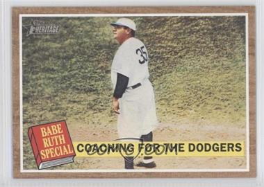 2011 Topps Heritage - [Base] #142.1 - Babe Ruth Special - Coaching for the Dodgers