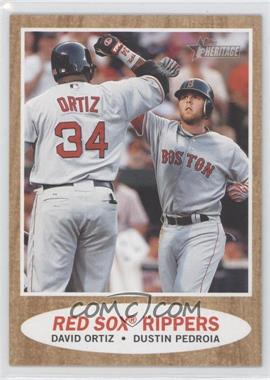 2011 Topps Heritage - [Base] #306 - Red Sox Rippers (David Ortiz, Dustin Pedroia)