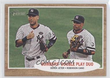 2011 Topps Heritage - [Base] #37 - Bombers' Double Play Duo (Derek Jeter, Robinson Cano)