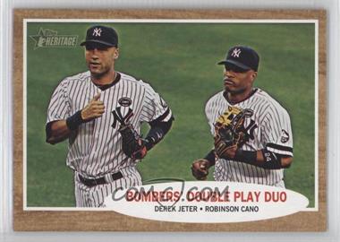 2011 Topps Heritage - [Base] #37 - Bombers' Double Play Duo (Derek Jeter, Robinson Cano)