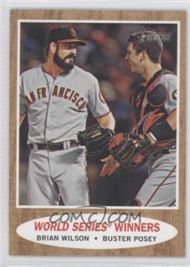 2011 Topps Heritage - [Base] #423 - World Series Winners (Brian Wilson, Buster Posey)