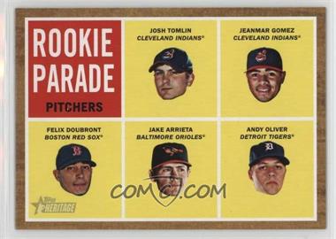 2011 Topps Heritage - [Base] #493 - Rookie Parade - Josh Tomlin, Jeanmar Gomez, Felix Doubront, Jake Arrieta, Andy Oliver