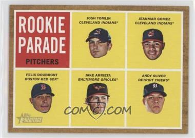 2011 Topps Heritage - [Base] #493 - Rookie Parade - Josh Tomlin, Jeanmar Gomez, Felix Doubront, Jake Arrieta, Andy Oliver