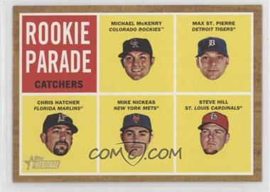 2011 Topps Heritage - [Base] #496 - Rookie Parade - Michael McKenry, Max St. Pierre, Chris Hatcher, Mike Nickeas, Steve Hill