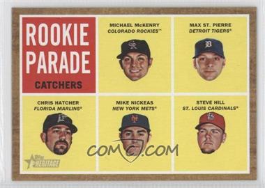 2011 Topps Heritage - [Base] #496 - Rookie Parade - Michael McKenry, Max St. Pierre, Chris Hatcher, Mike Nickeas, Steve Hill