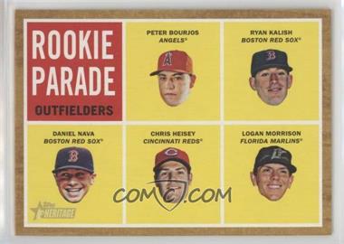 2011 Topps Heritage - [Base] #500 - Rookie Parade - Peter Bourjos, Ryan Kalish, Daniel Nava, Chris Heisey, Logan Morrison