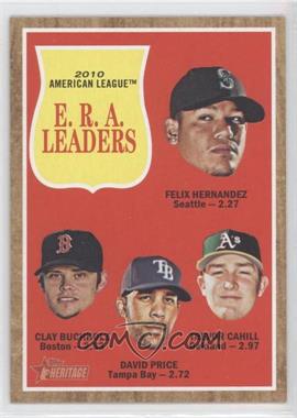 2011 Topps Heritage - [Base] #55 - League Leaders - Felix Hernandez, Clay Buchholz, David Price, Trevor Cahill