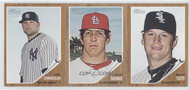 2011 Topps Heritage - Boxloader Ad Panel #CRF - Joba Chamberlain, Colby Rasmus, Gavin Floyd