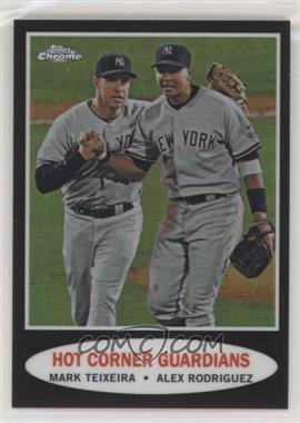 2011 Topps Heritage - Chrome - Black Refractor #C103 - Hot Corner Guardians (Mark Teixeira, Alex Rodriguez) /62 [Noted]