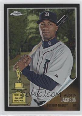 2011 Topps Heritage - Chrome - Black Refractor #C129 - Austin Jackson /62