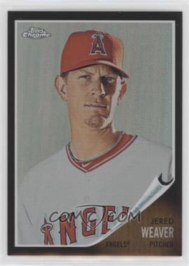 2011 Topps Heritage - Chrome - Black Refractor #C155 - Jered Weaver /62 [Good to VG‑EX]