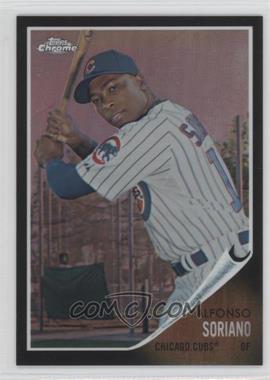 2011 Topps Heritage - Chrome - Black Refractor #C161 - Alfonso Soriano /62