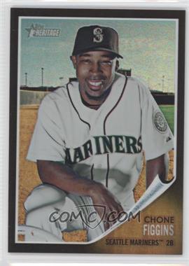 2011 Topps Heritage - Chrome - Black Refractor #C48 - Chone Figgins /62