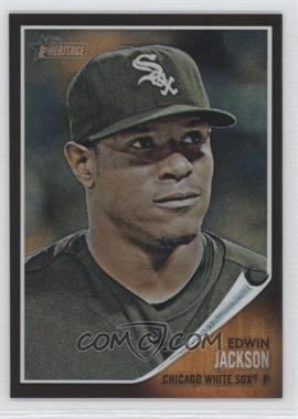 2011 Topps Heritage - Chrome - Black Refractor #C56 - Edwin Jackson /62