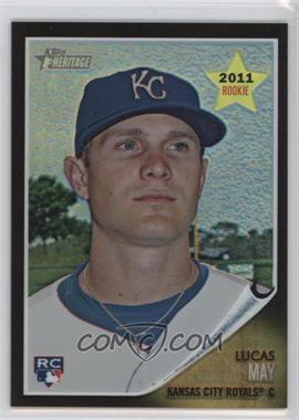 2011 Topps Heritage - Chrome - Black Refractor #C99 - Lucas May /62