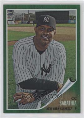 2011 Topps Heritage - Chrome - Green Refractor #C11 - CC Sabathia