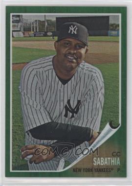 2011 Topps Heritage - Chrome - Green Refractor #C11 - CC Sabathia