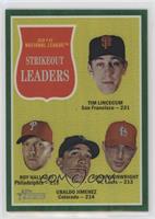 League Leaders - Tim Lincecum, Roy Halladay, Ubaldo Jimenez, Adam Wainwright